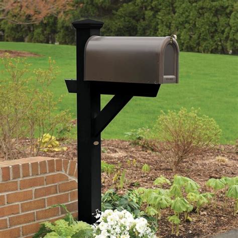 Mailbox doors allow front and rear mailbox compartment access. . Lowes mailboxes post